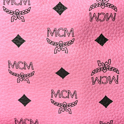 MCM Visetos Medium Side Studs Stark Backpack Pink 6 of 8