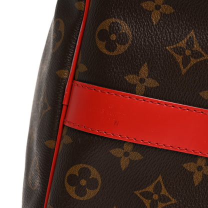 Louis Vuitton Calfskin Monogram Keepall Bandouliere 50 Coquelicot 5 of 7
