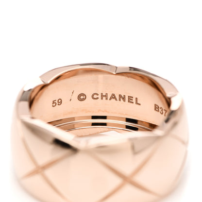 Chanel 18K Beige Gold Large Coco Crush Ring 59 8.75 4 of 6