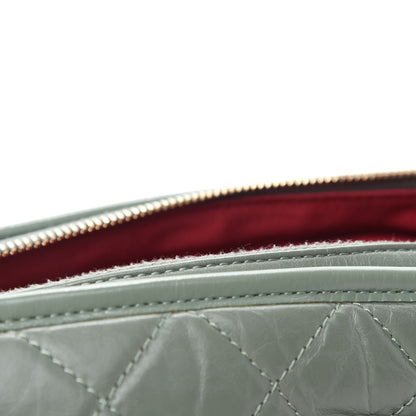 Chanel Aged Calfskin Quilted Medium Gabrielle Hobo Green 11 of 14
