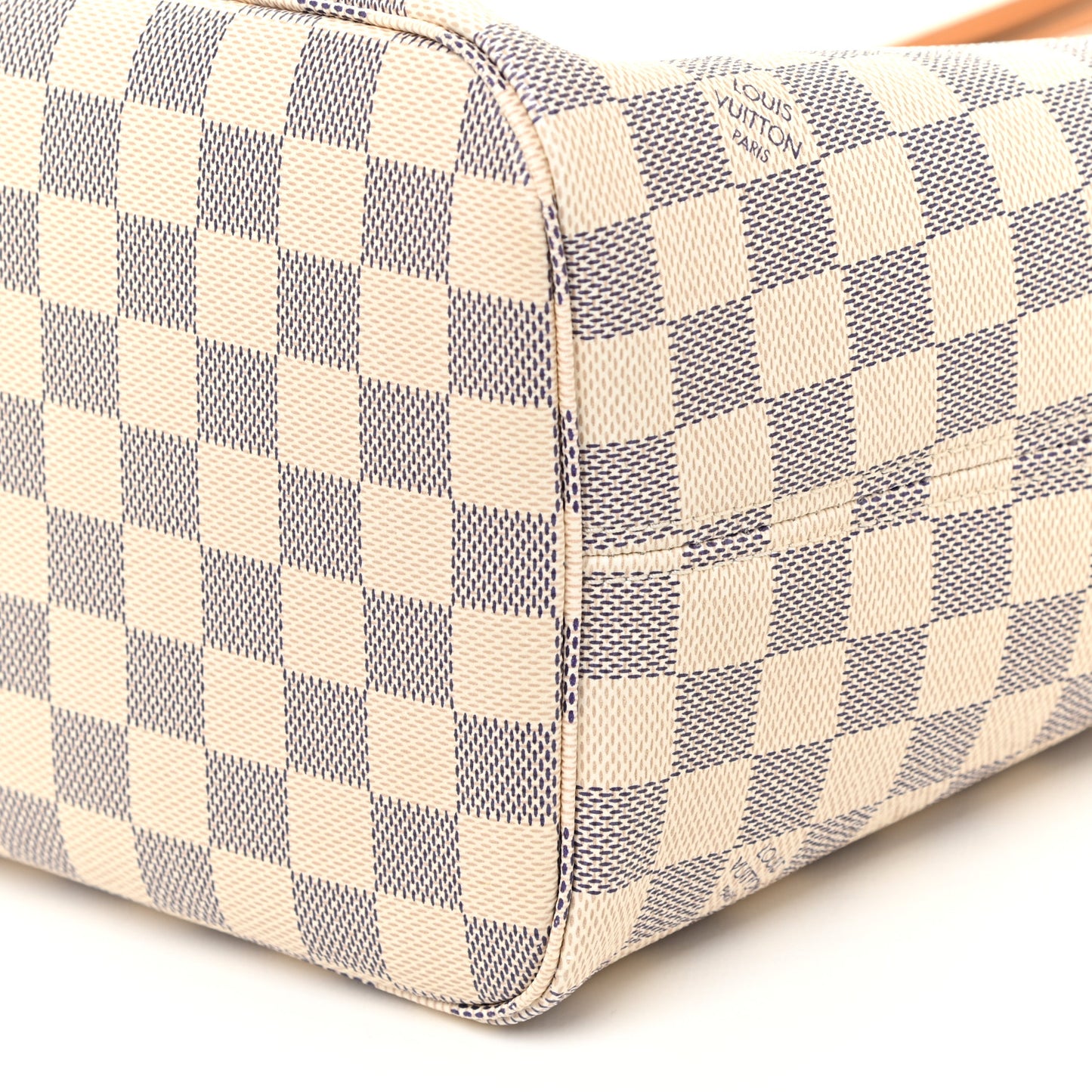 Damier Azur Braided Neverfull MM Orange