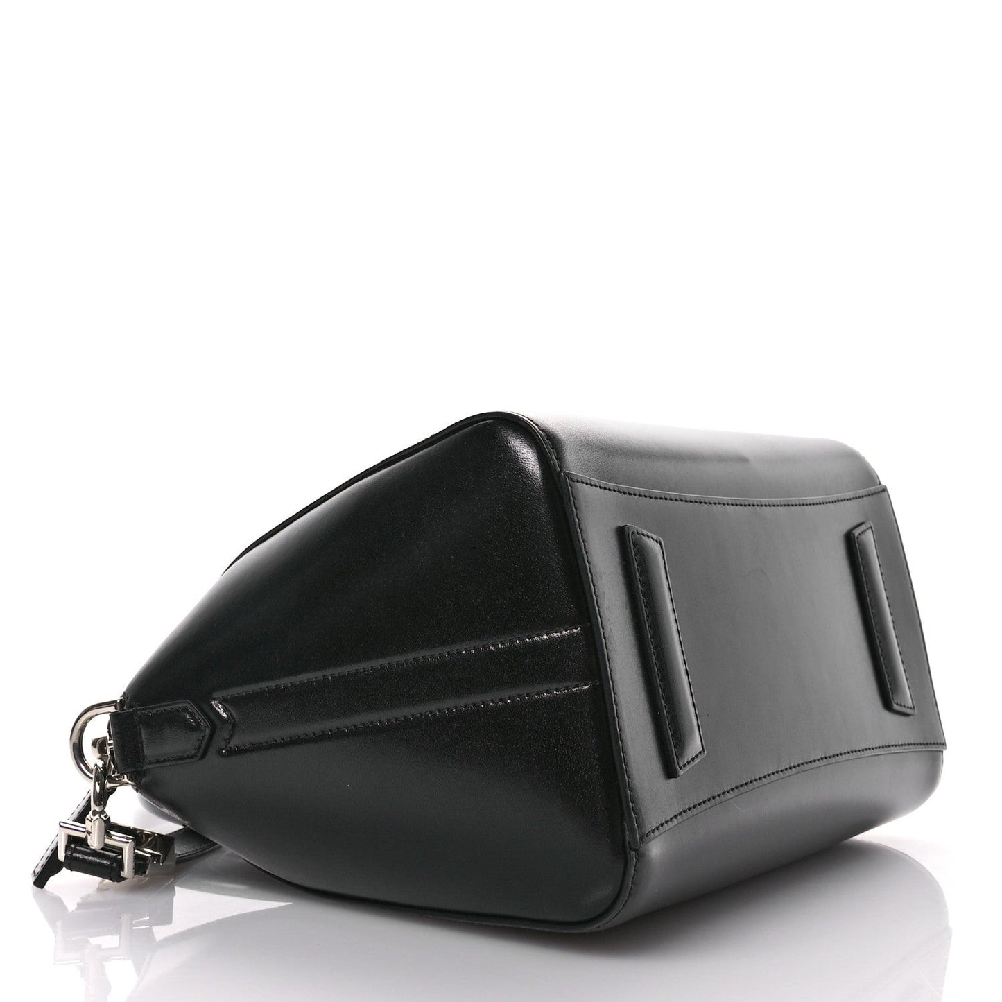 Shiny Lord Calfskin Small Antigona Black