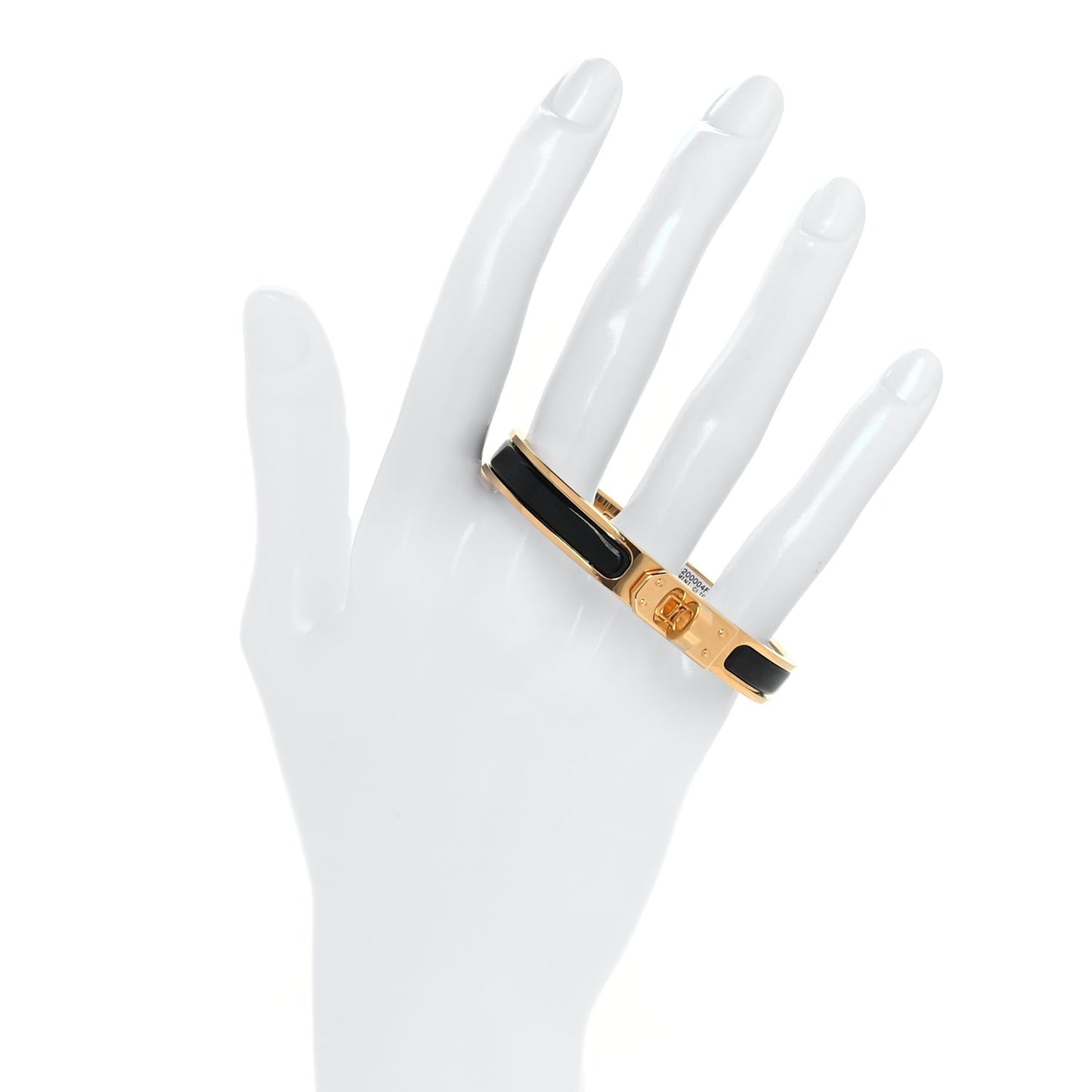 Enamel Mini Clic Kelly Bracelet PM Black