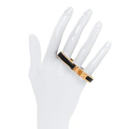Hermes Enamel Mini Clic Kelly Bracelet PM Black 2 of 5