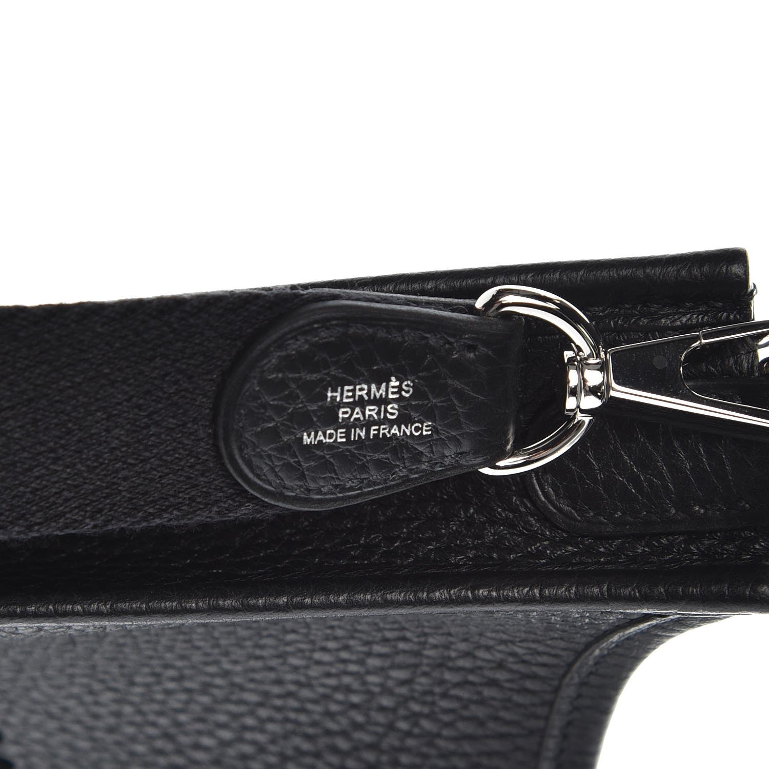 Hermes Taurillon Clemence Evelyne TPM Black 8 of 9