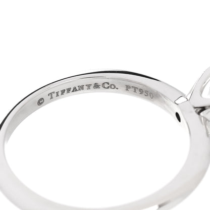 Tiffany Platinum Diamond .38ct Princess Cut Engagement Ring 52 6 5 of 6