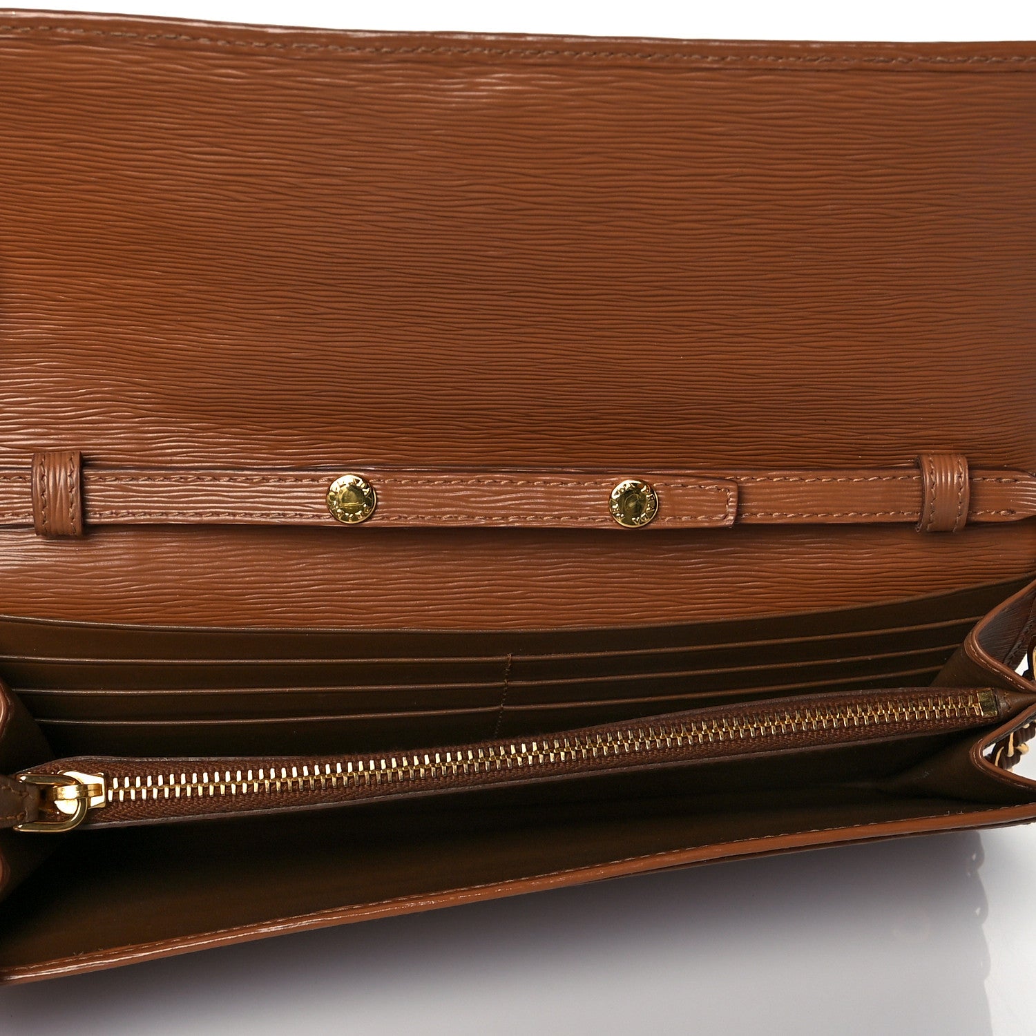 Prada Vitello Move Chain Wallet Caramel 5 of 9