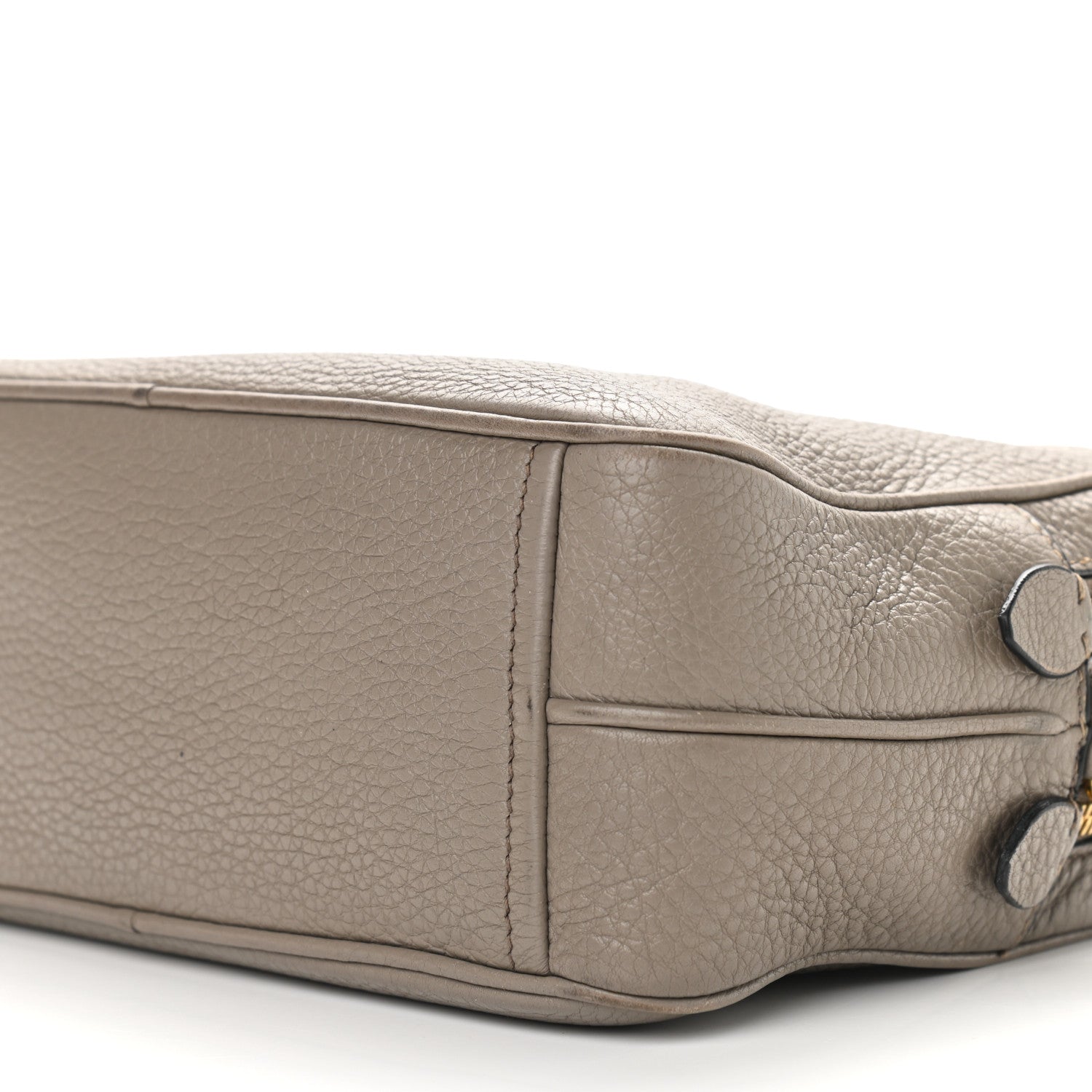 Prada Vitello Daino Medium Double Zip Shoulder Bag Argilla 5 of 15