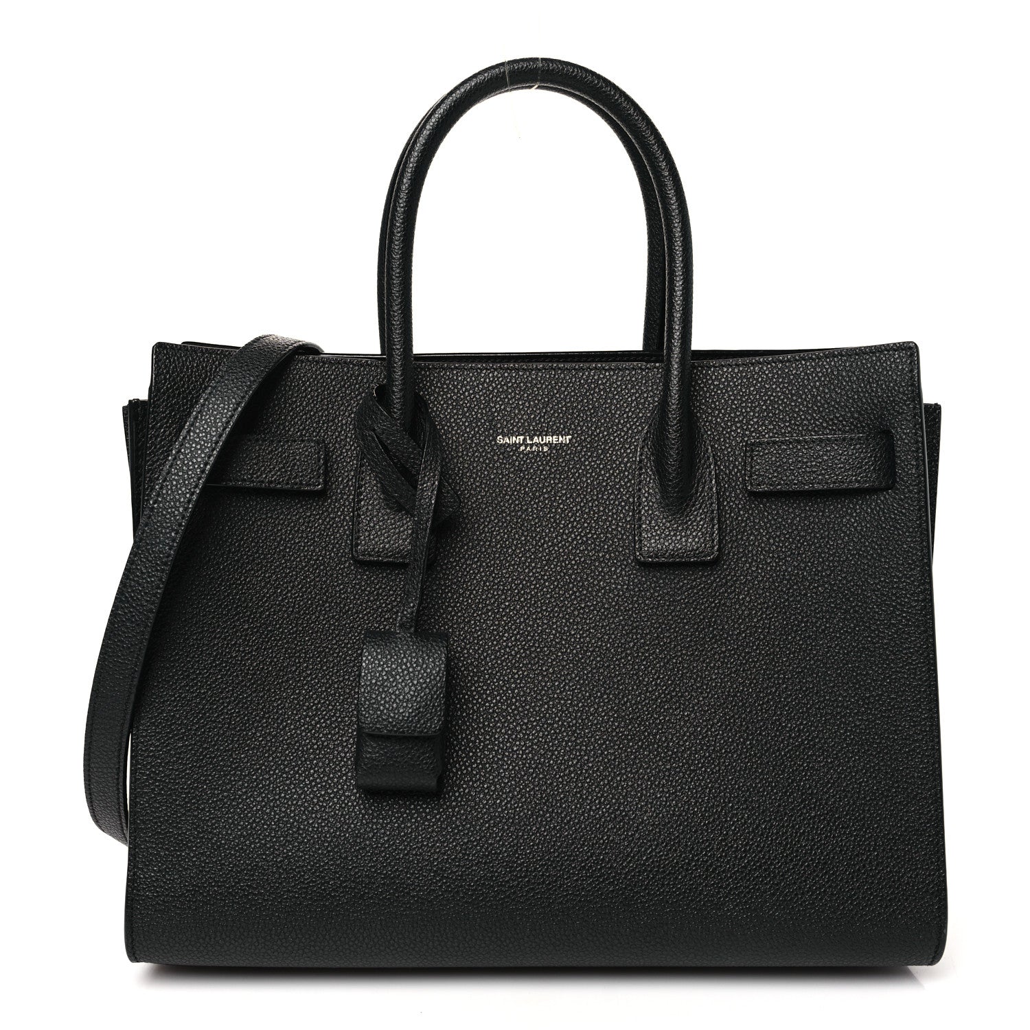 Saint Laurent Grained Calfskin Baby Sac De Jour Black 1 of 11