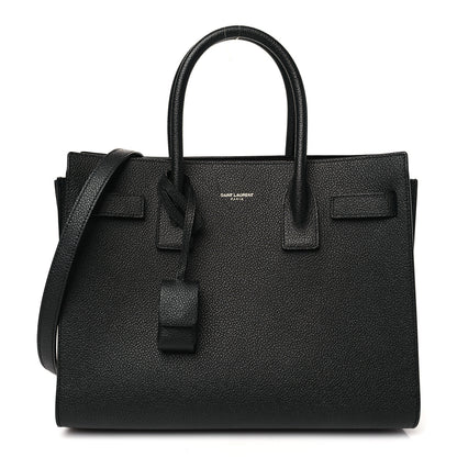 Saint Laurent Grained Calfskin Baby Sac De Jour Black 1 of 11