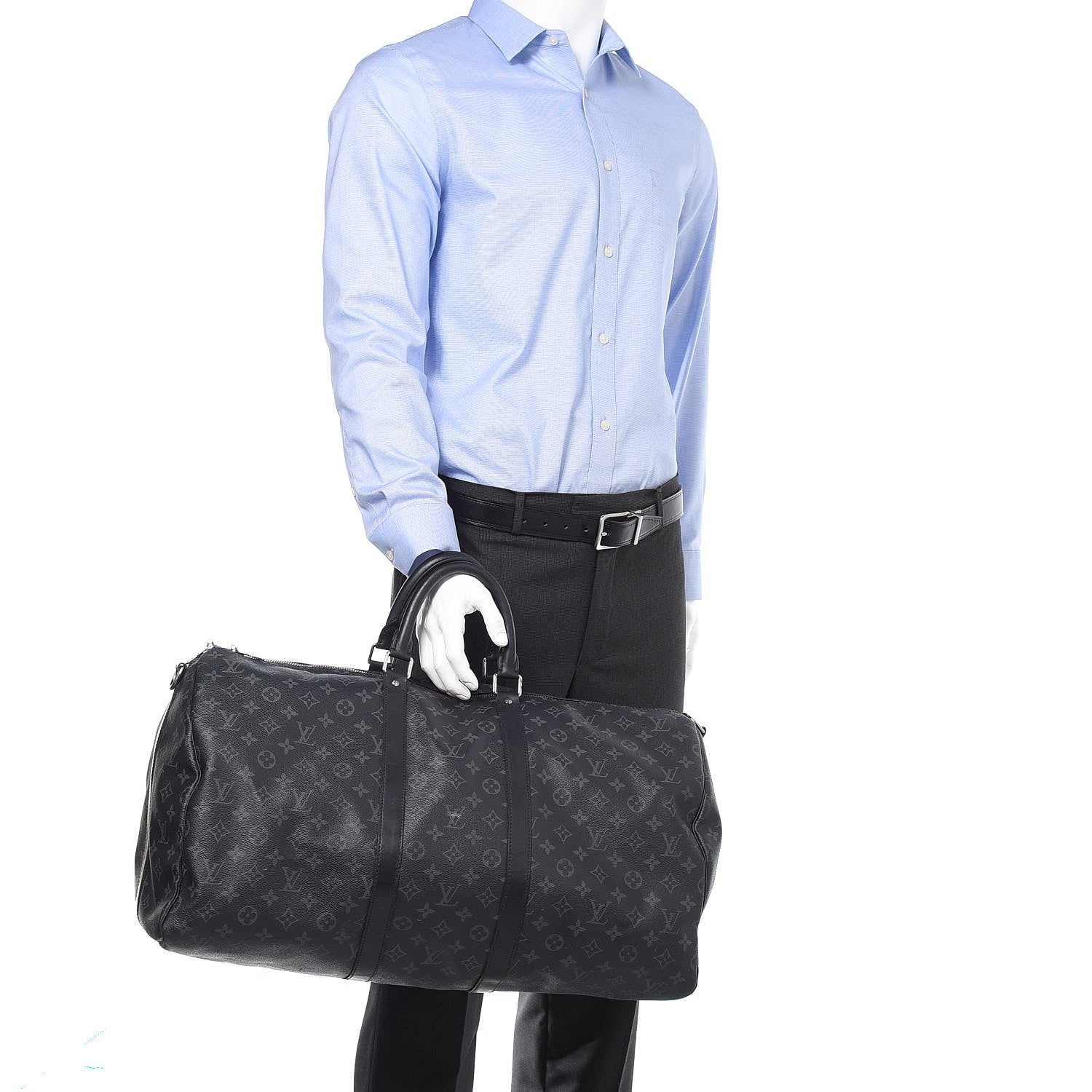 Louis Vuitton Monogram Eclipse Keepall Bandouliere 55 2 of 10