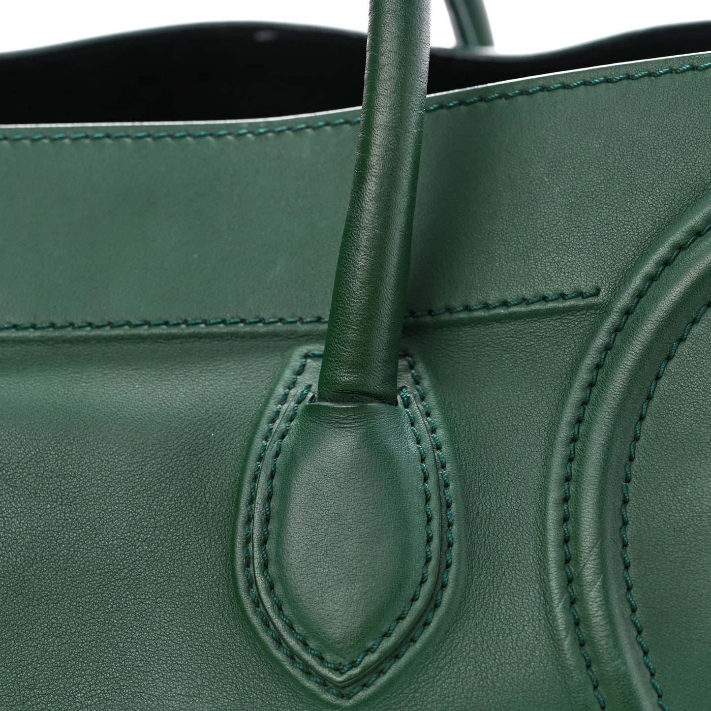 Supple Calfskin Medium Phantom Luggage Emerald
