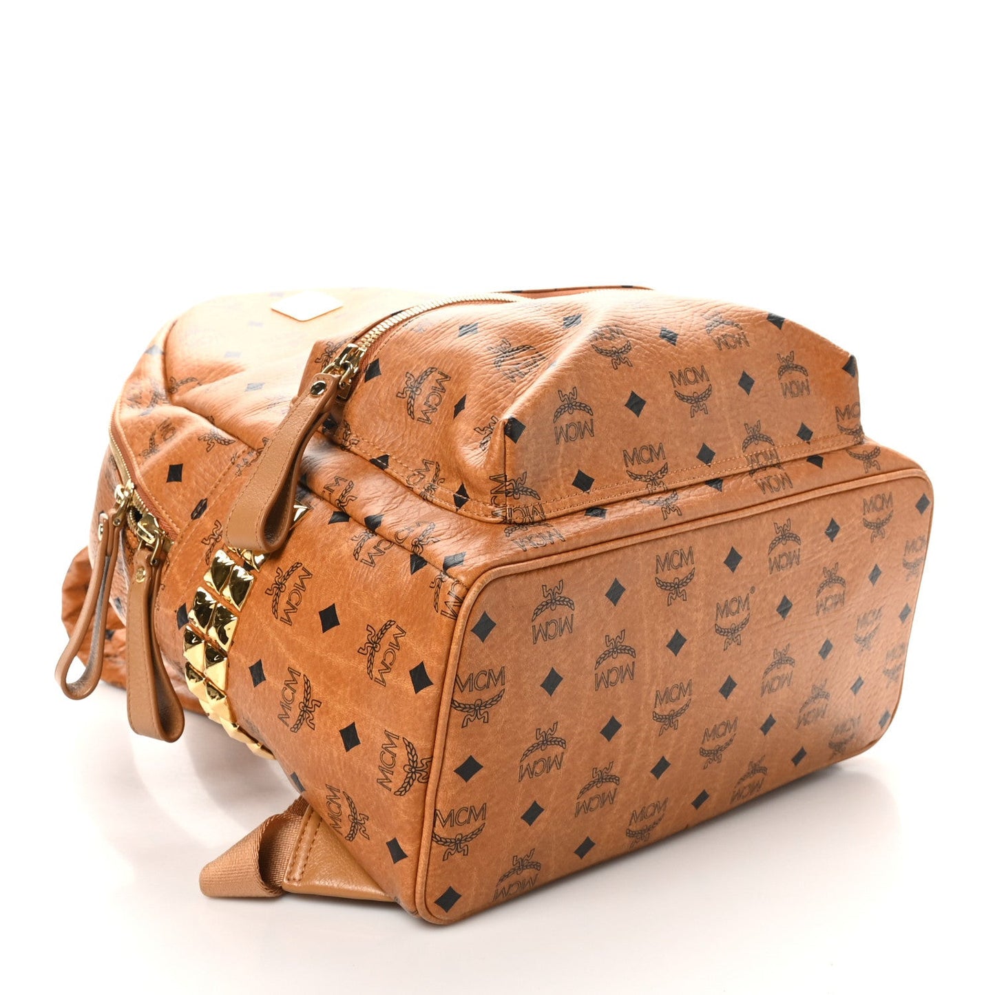 Visetos Medium Side Studs Stark Backpack Cognac