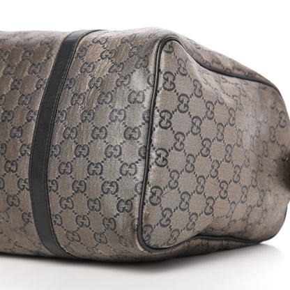 Gucci Metallic Monogram Canvas Medium Joy Boston Black 7 of 10