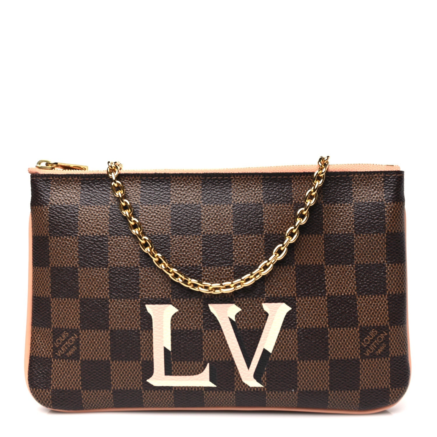 Louis Vuitton Damier Ebene Double Zip Pochette 1 of 7