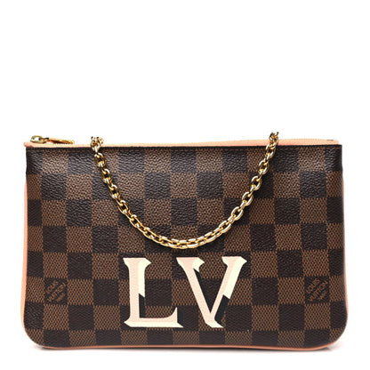 Louis Vuitton Damier Ebene Double Zip Pochette 1 of 7
