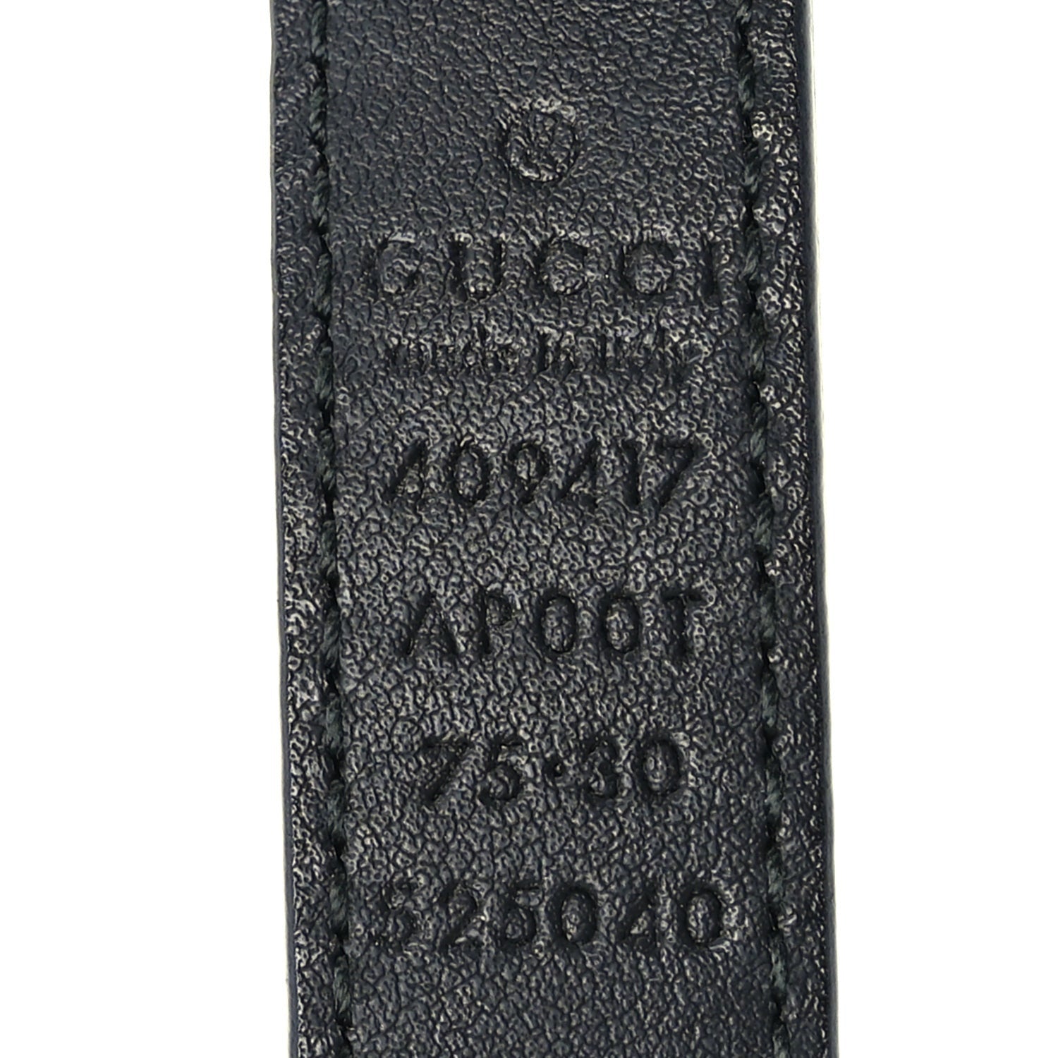 Gucci Calfskin Double G 20mm Belt 75 30  Black 5 of 5
