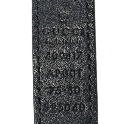Gucci Calfskin Double G 20mm Belt 75 30  Black 5 of 5