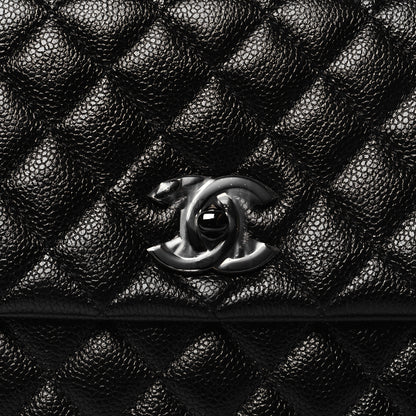 Chanel Caviar Quilted Medium Coco Handle Flap So Black 8 of 11