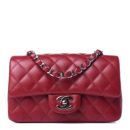 Chanel Caviar Quilted Mini Rectangular Flap Red 1 of 11