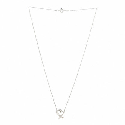 Tiffany Sterling Silver Mini Paloma Picasso Loving Heart Drop Pendant Necklace Bracelet Set 5 of 7