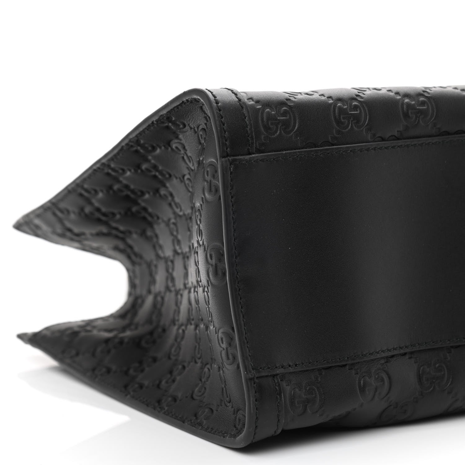 Gucci Guccissima Medium Padlock Tote Black 9 of 11