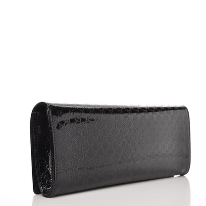 Gucci Patent Microguccissima Small Broadway Clutch Black 3 of 7