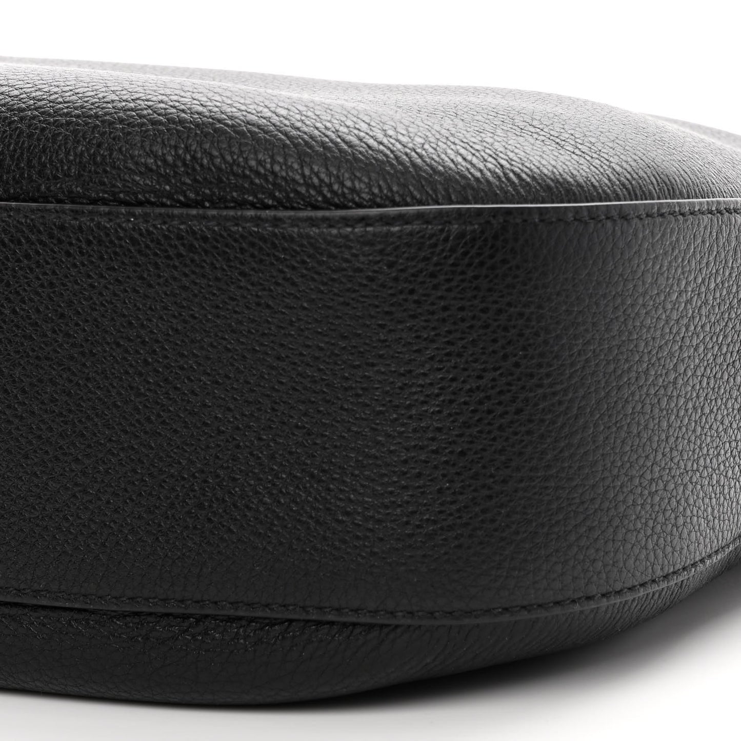 Vitello Phenix Zippered Messenger Hobo Black