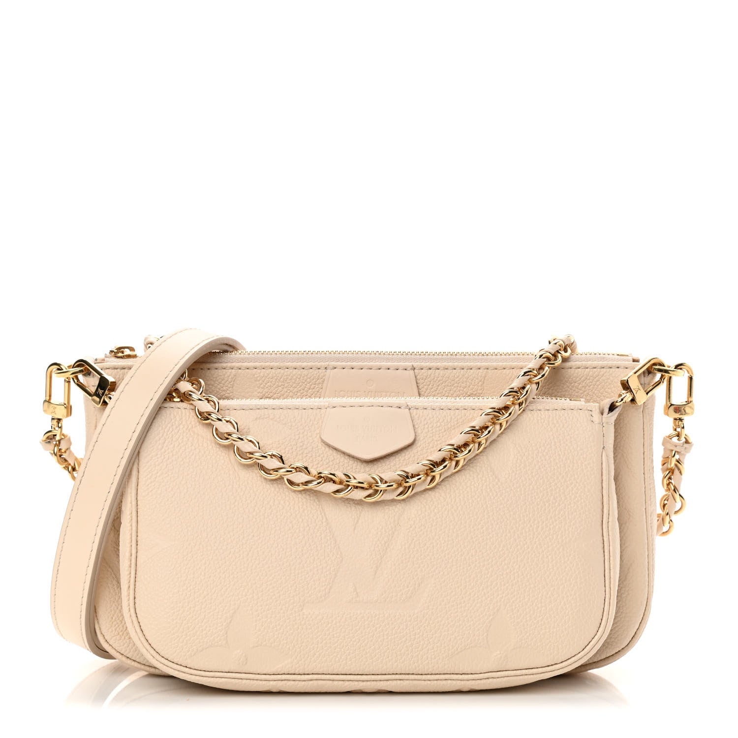 Louis Vuitton Empreinte Monogram Giant Multi Pochette Accessories Cream 1 of 18