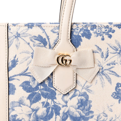 Gucci Canvas Herbarium Print Tote Blue 12 of 13