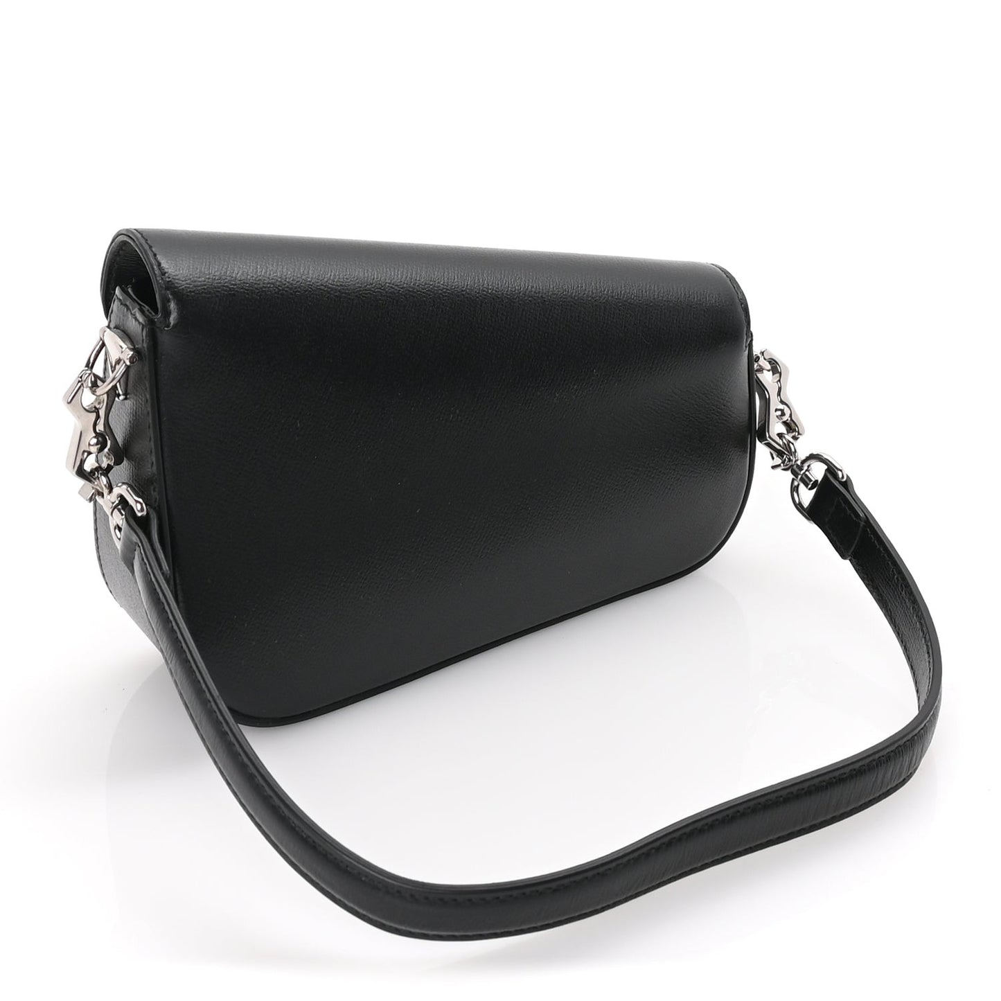 Demetra Mini Horsebit 1955 Asymmetric Shoulder Bag  Black