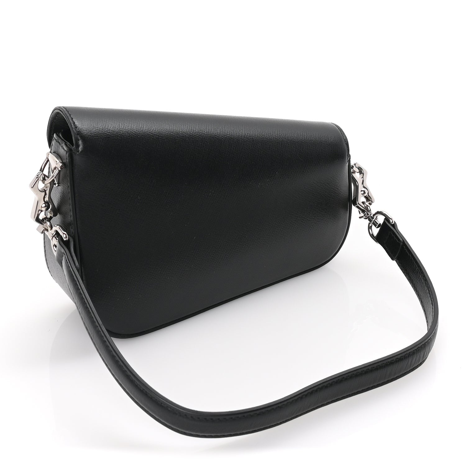 Gucci Demetra Mini Horsebit 1955 Asymmetric Shoulder Bag  Black 2 of 8