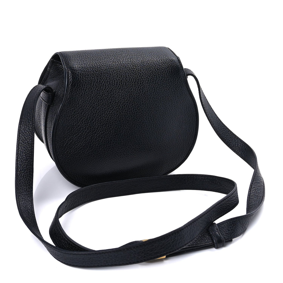 Chloe Calfskin Mini Marcie Round Crossbody Bag Black 2 of 8