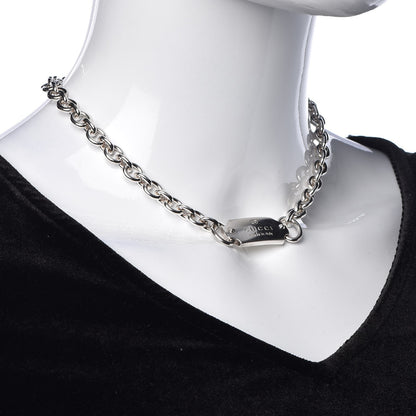 Gucci Sterling Silver Tag Necklace 2 of 6