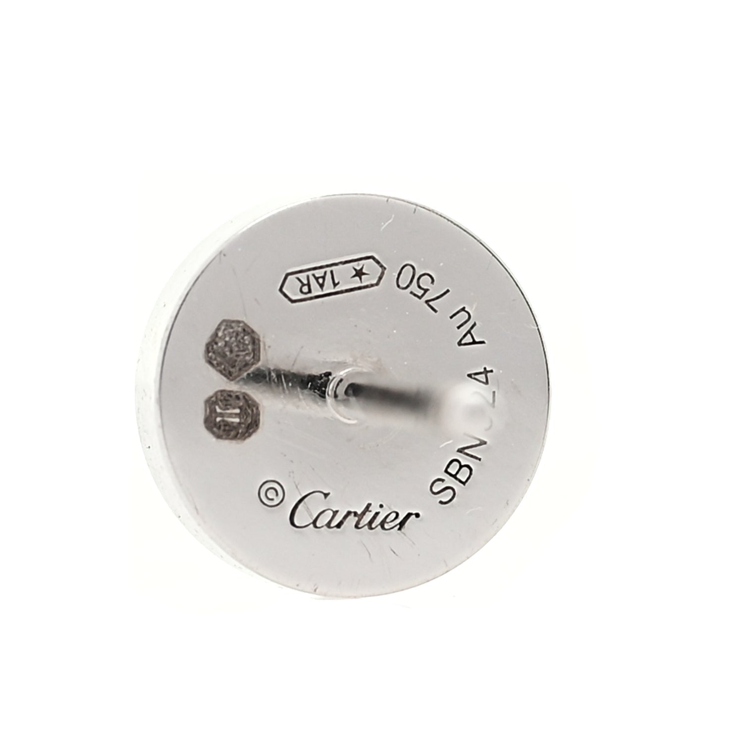 Cartier 18K White Gold LOVE Earrings 4 of 5
