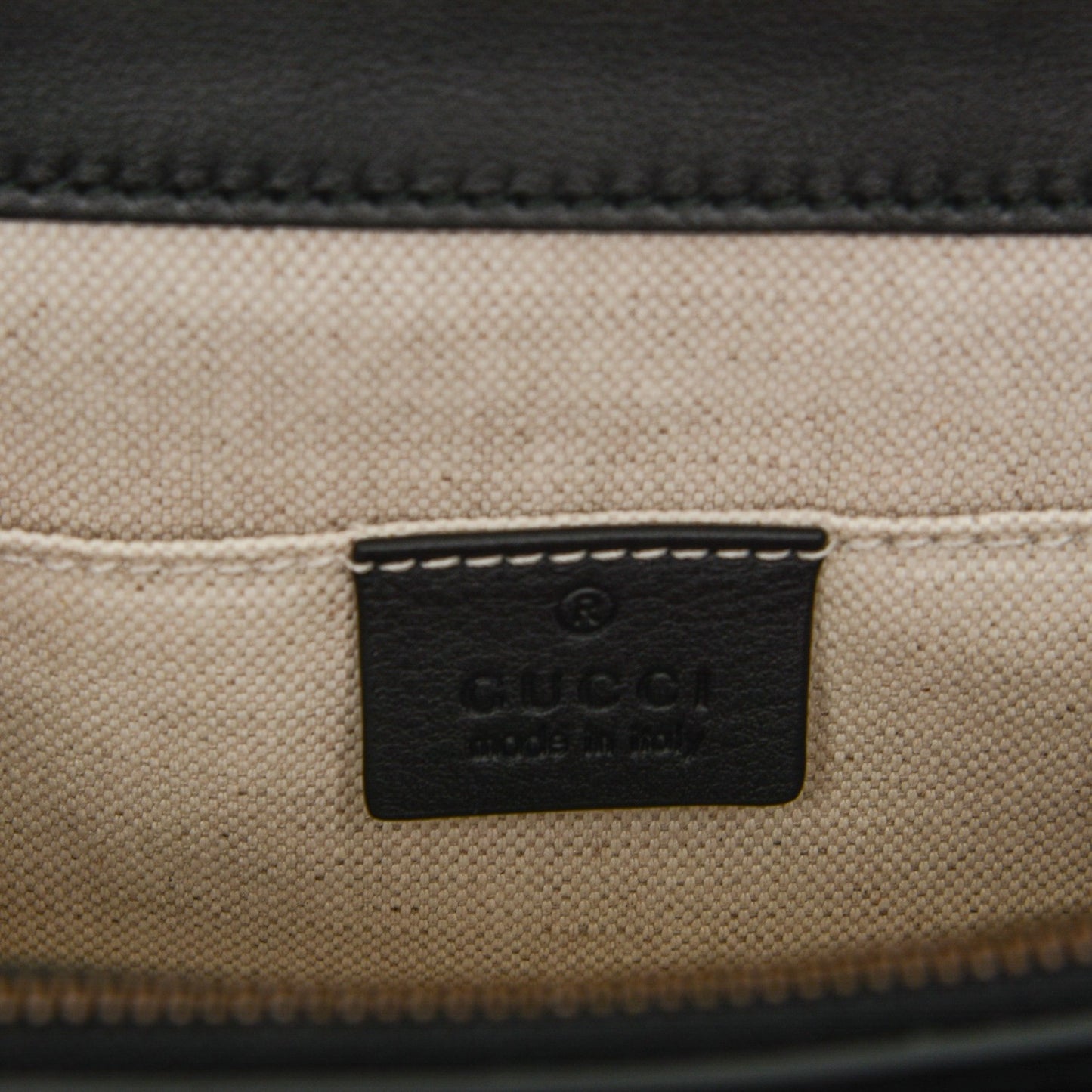 Moon Calfskin Web Medium Dionysus Bamboo Top Handle Bag Black