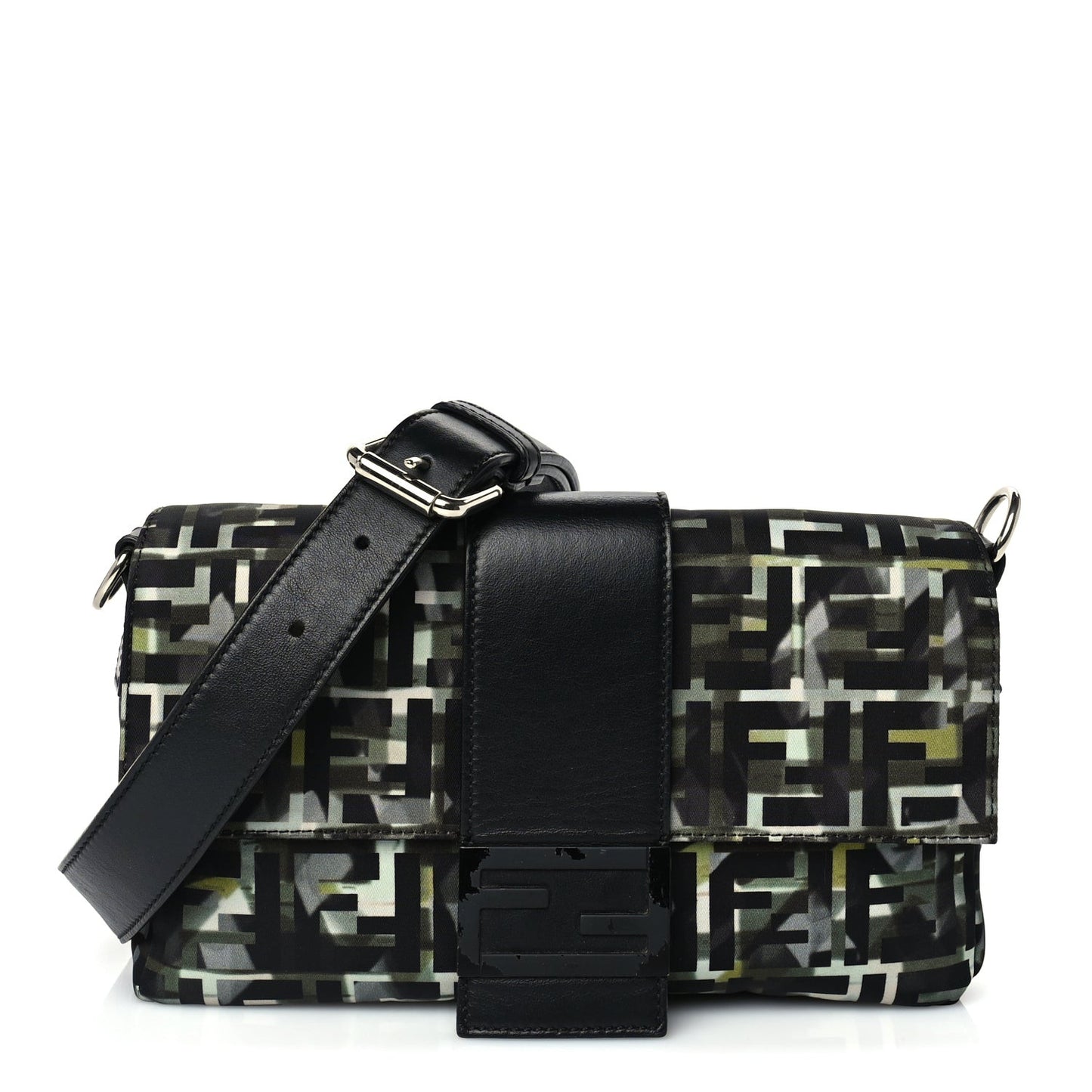 Nylon CamouFF Baguette Belt Pouch Multicolor