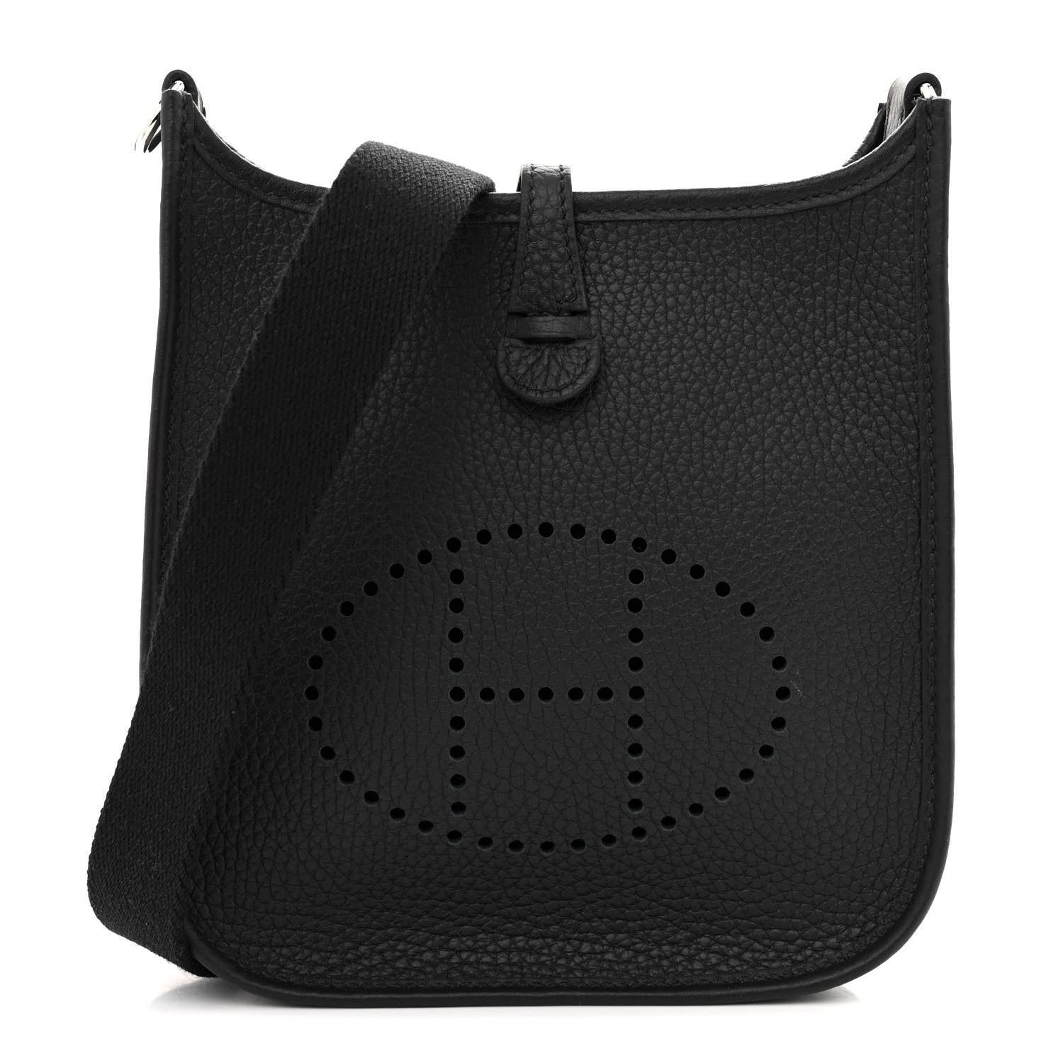Hermes Taurillon Clemence Evelyne TPM Black 1 of 10