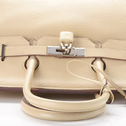 Hermes Taurillon Clemence Birkin 35 Parchemin 46 of 56