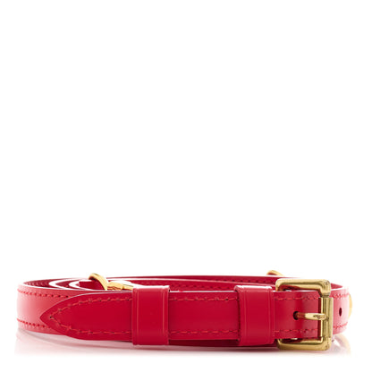 Louis Vuitton Calfskin 25mm Adjustable Shoulder Strap Red 2 of 5
