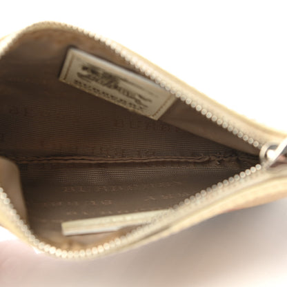 Burberry Nova Check Wristlet Pouch White 5 of 9