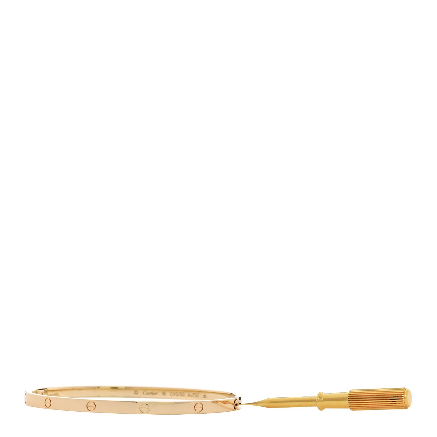 18K Yellow Gold Small LOVE Bracelet 18