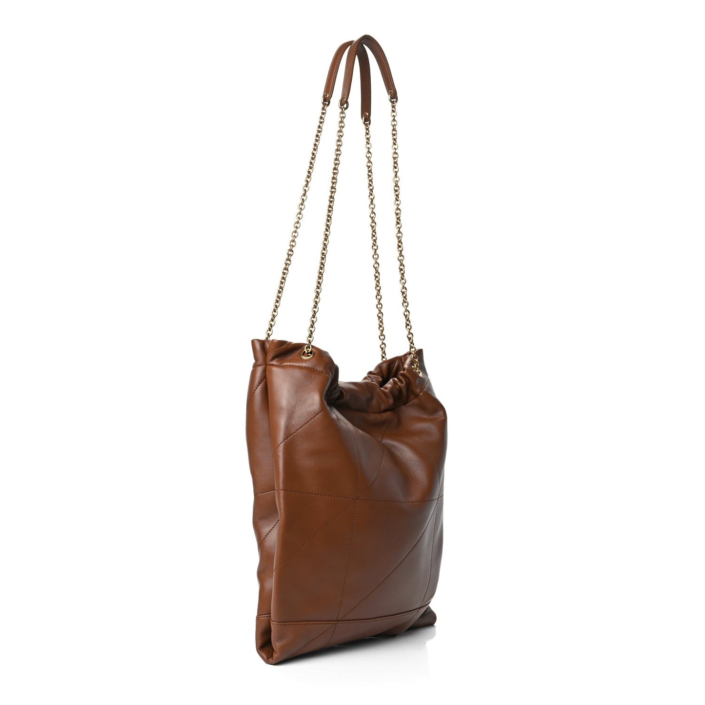 Lambskin Matelasse Monogram Large Jamie 4.3 Pochon Light Fox