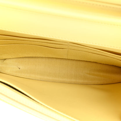 Chanel Denim Quilted Coco Wallet On Chain WOC Yellow 7 of 15