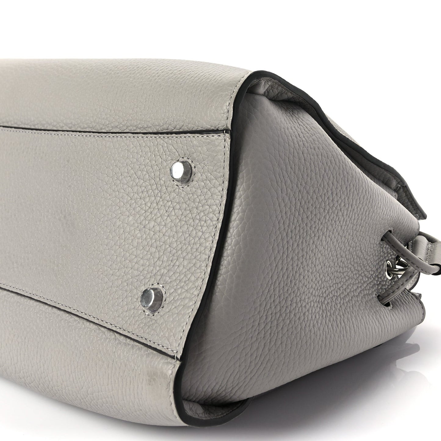 Heavy Grain Iris Tote Powder Grey Dark Clay