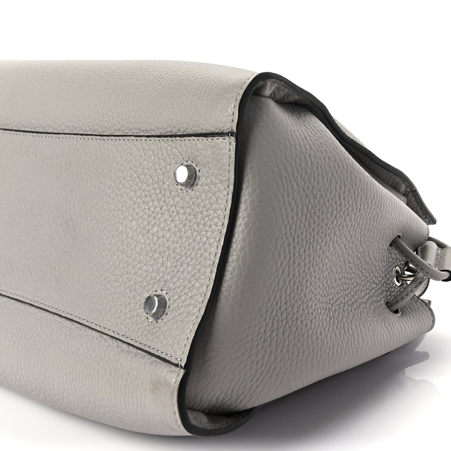 Mulberry Heavy Grain Iris Tote Powder Grey Dark Clay 8 of 8
