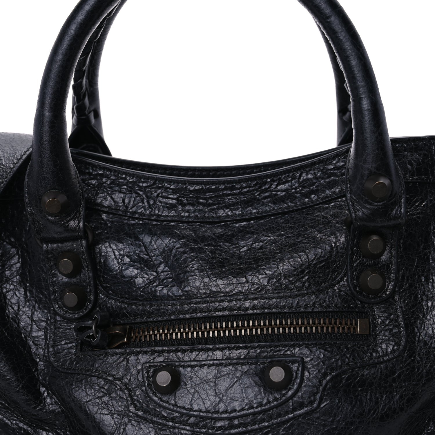 Balenciaga Agneau Arena Classic Hardware Small Le City  Black 6 of 7