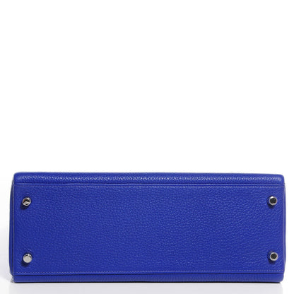 Hermes Taurillon Clemence Kelly Retourne 32 Bleu Electrique 20 of 24
