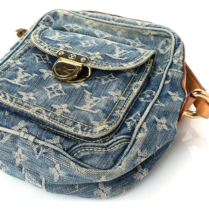 Louis Vuitton Denim Fairfax Pochette Blue 8 of 8