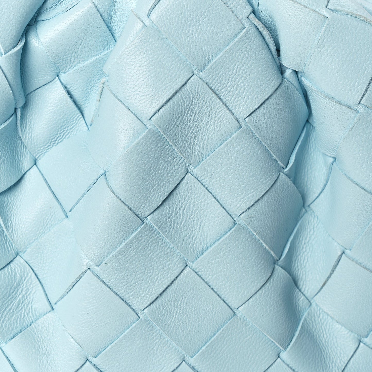 Nappa Intrecciato The Mini Pouch Pale Blue